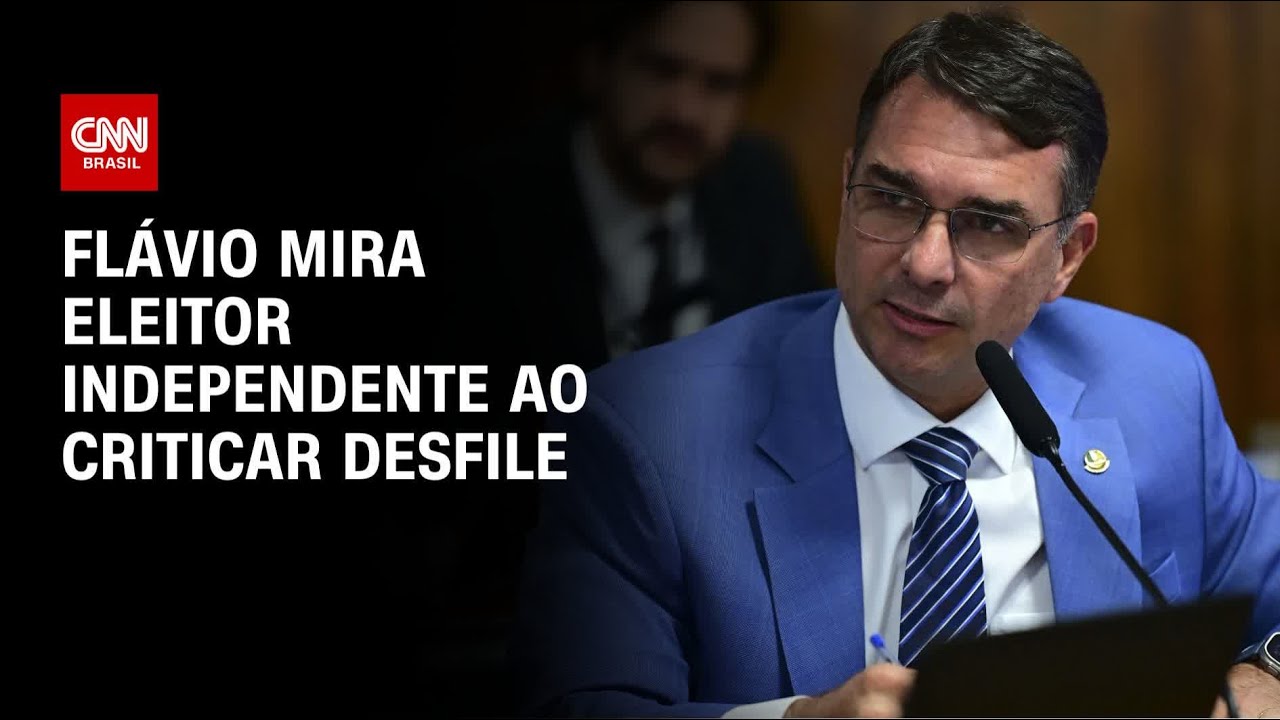 Flávio Bolsonaro mira eleitor independente ao criticar desfile sobre Lula | HORA H