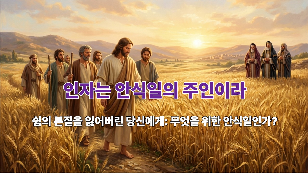 안식일 논쟁 - 규칙인가 생명인가? 안식일 논쟁으로 보는 삶의 우선순위