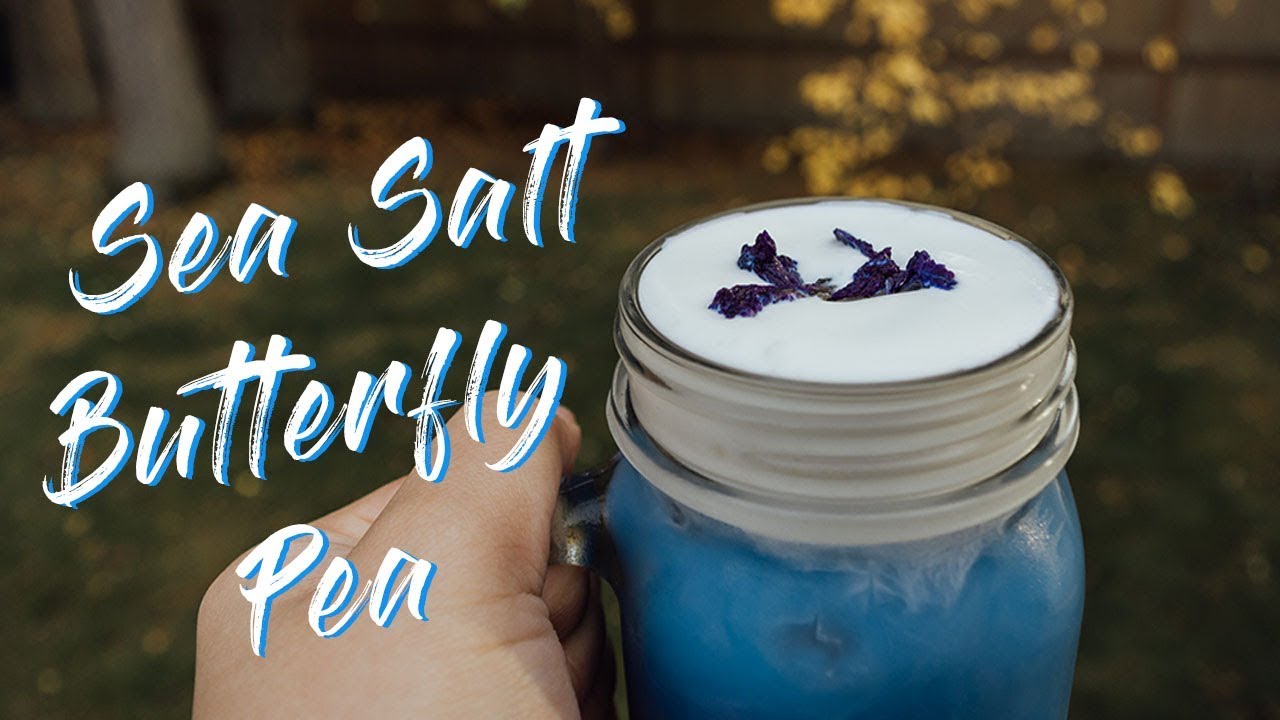 Sea Salt Foam Top Anchan (Butterfly Pea) Milk Tea