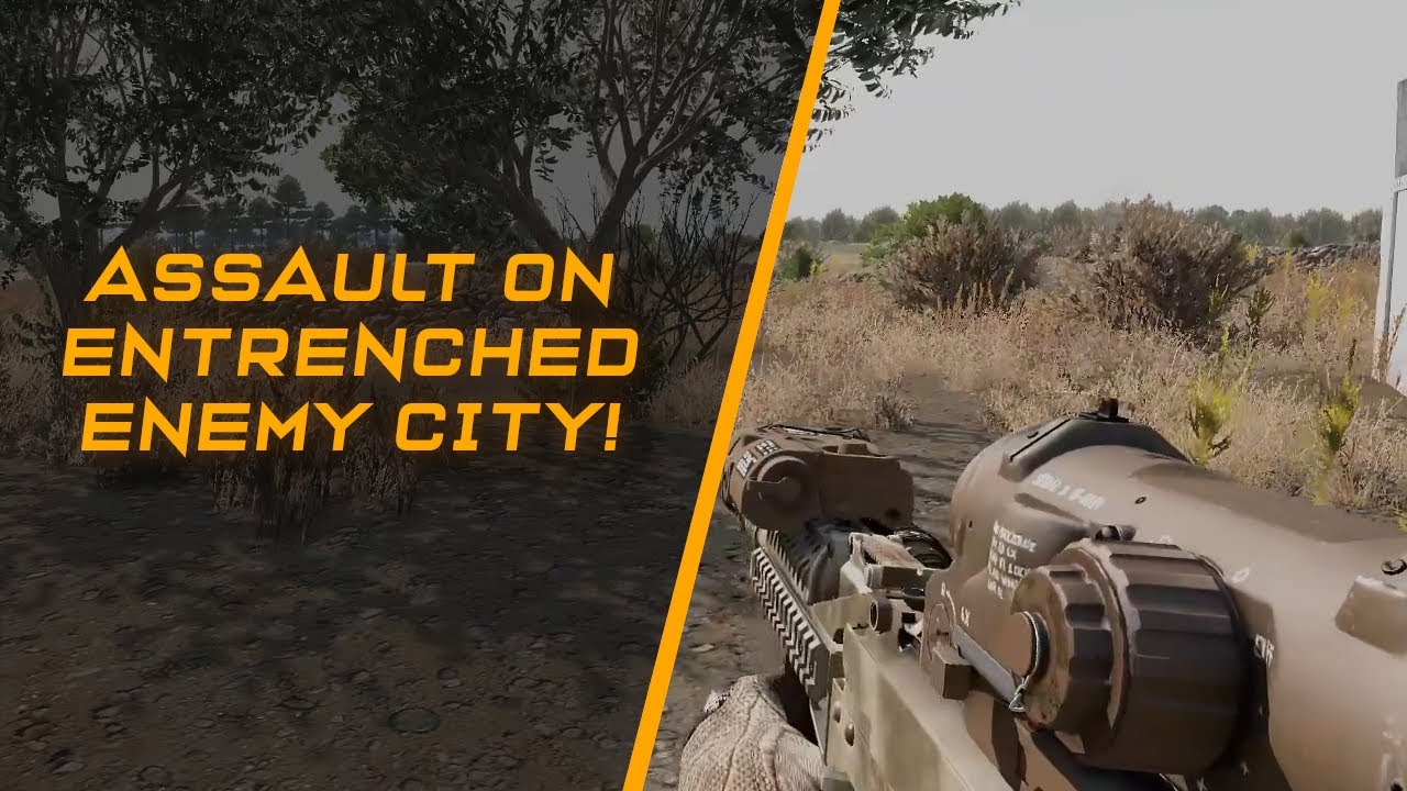 ARMA 3 Long-Form Game-play | Capturing An Entrenched Enemy Town