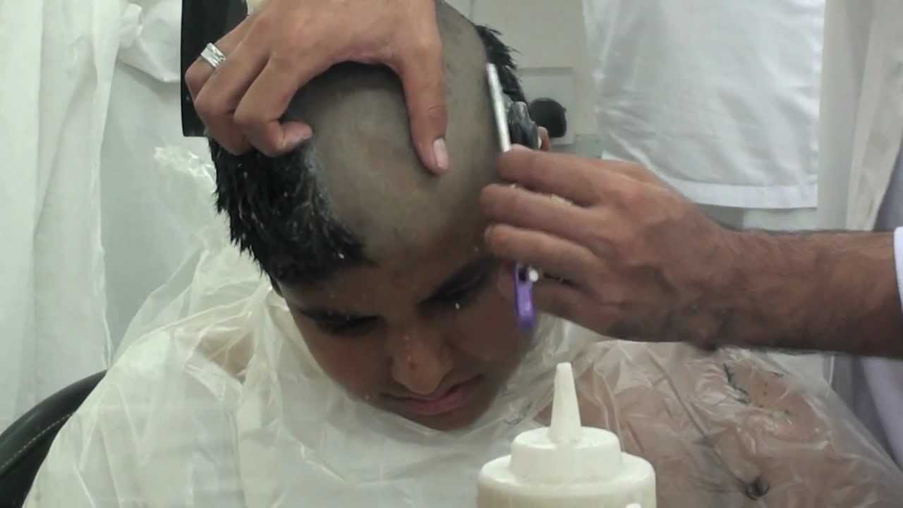 head shave after umrah
