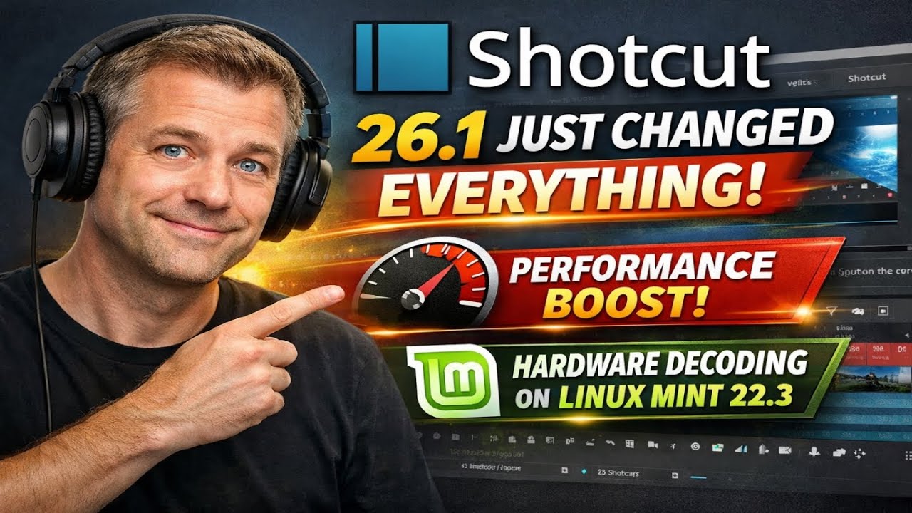 Что нового в Shotcut 26.1: видеоредактор с открытым исходным кодом для Linux Mint 22.3 Zena