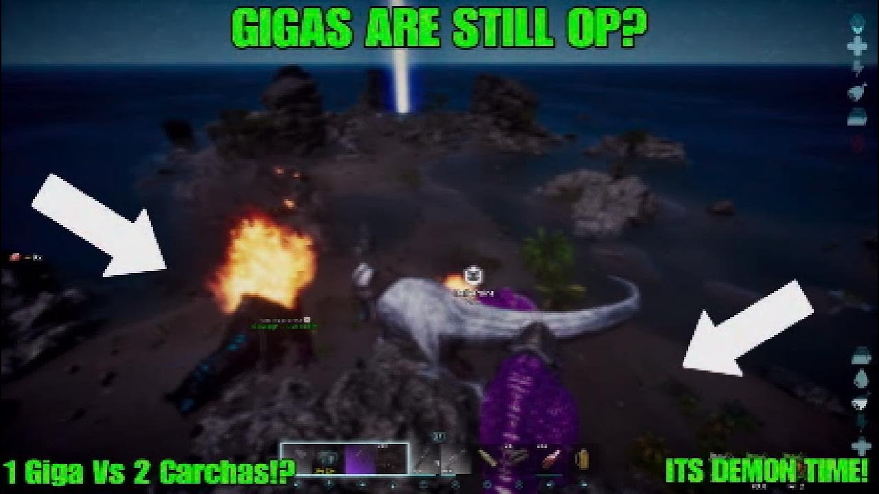 GIGAS ARE BETTER THAN CARCHAS? - ARK ASA OFFICIAL PvP