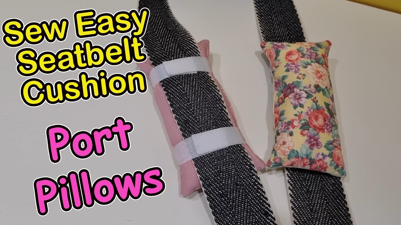 How to sew Easy chemo port pillow for cancer treatment/pacemakers seatbelt cushion Quick gift to sew
