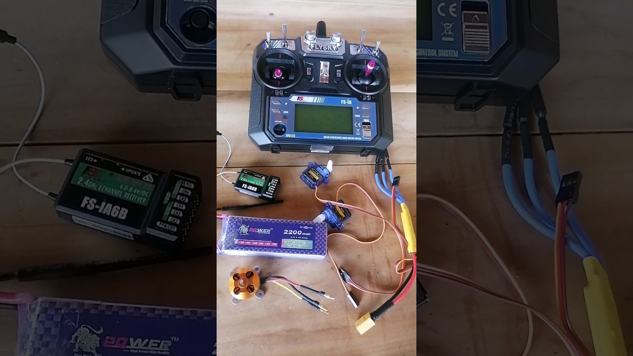 RC Plane Electronics Connection | FlySky FS-i6 Transmitter Working #transmitter #receiver #rc