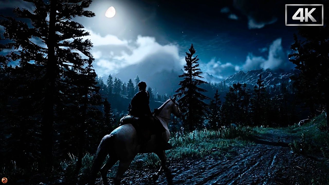 RDR2 Peaceful Ambient Music • Exploring the wilderness | Relaxing Horse Ride