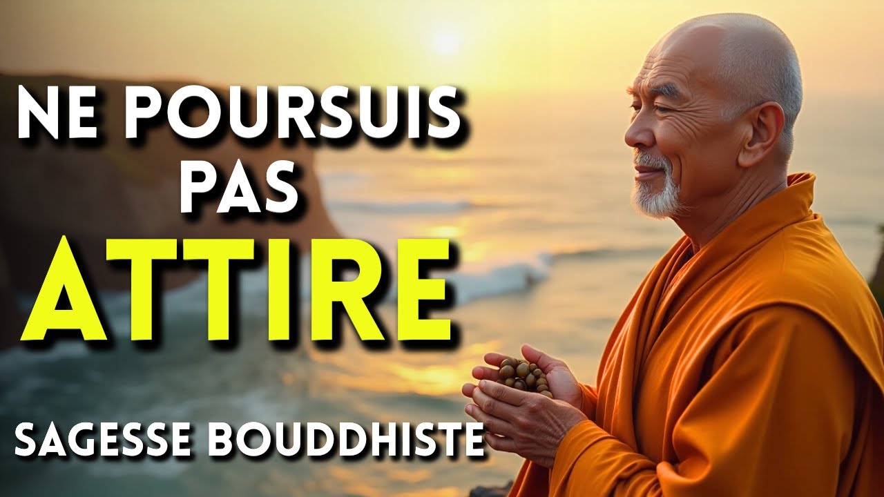NE POURSUIS PAS, ATTIRE | Sagesse bouddhiste pour transformer ta vie