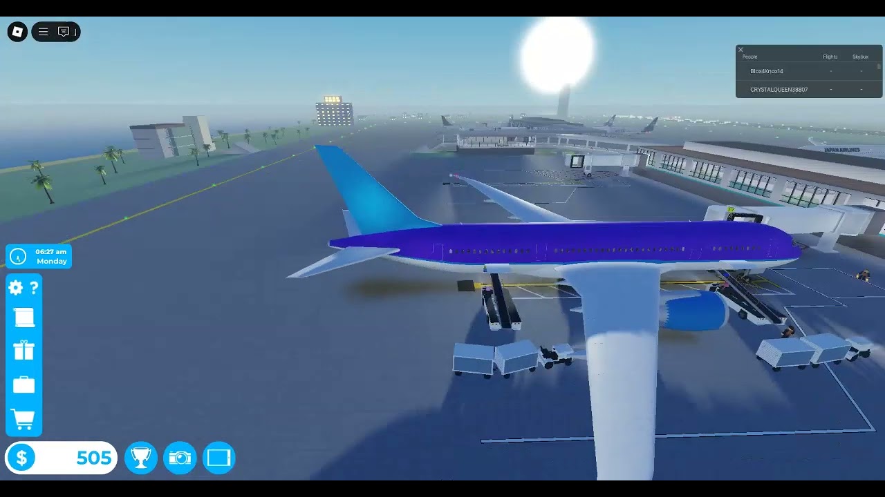 First Time Flying The B787 in Cabin Crew Sim RBLX  → Honulu Airport 2/2 bc the video cut short.