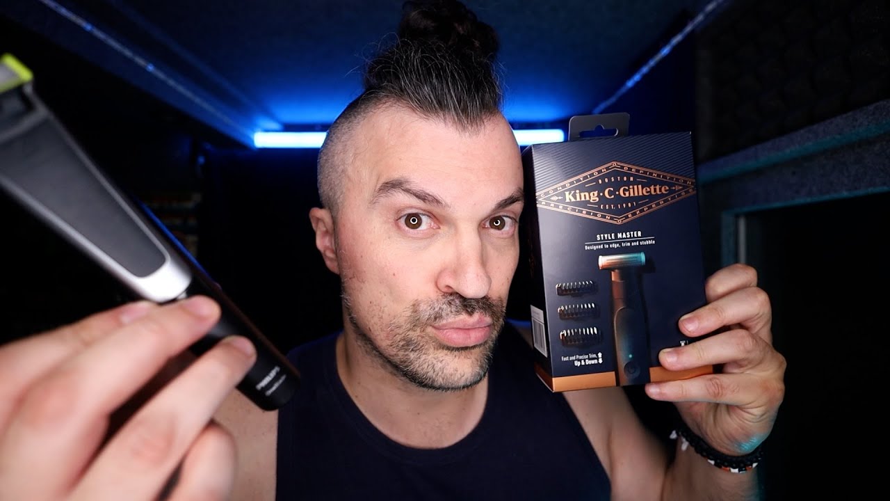 ASMR | Sons de barba com Gillette Style Master 💈 Asmr Português!