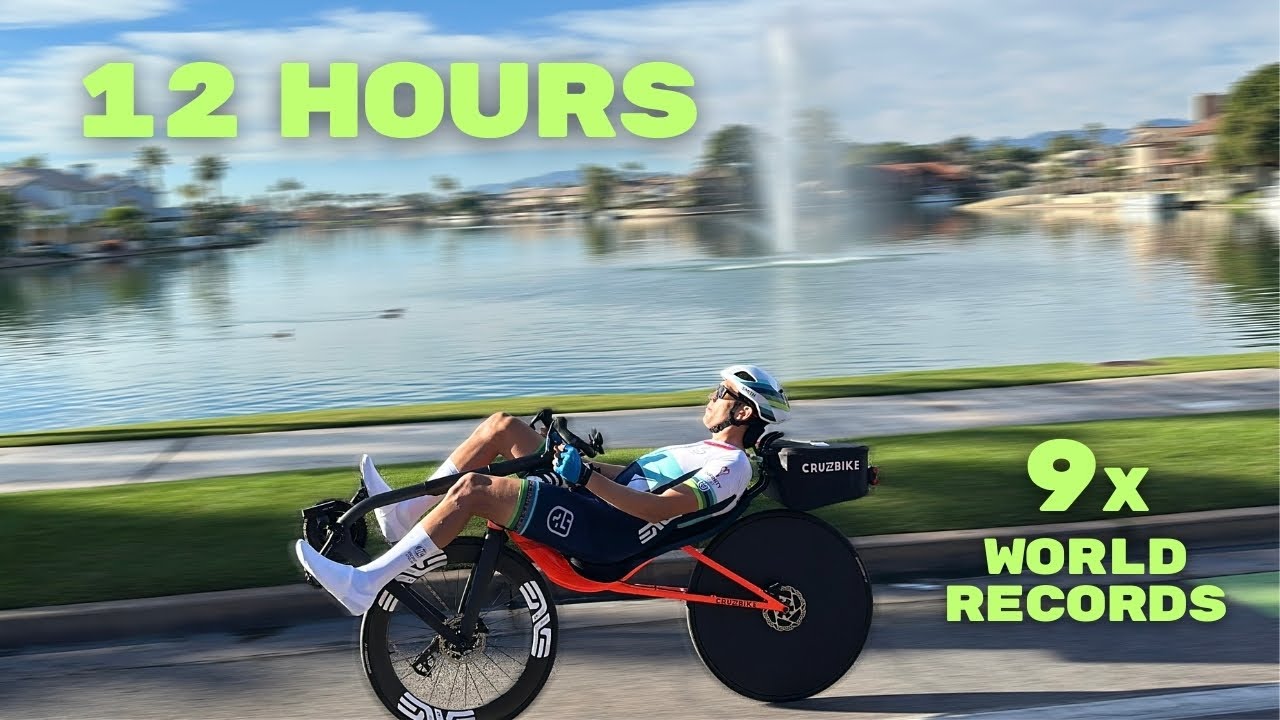 How I Shattered 9 World Records in 12 Hours on a Recumbent Bike
