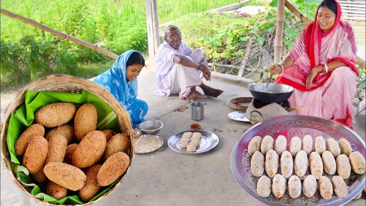 একদম রেস্টুরেন্টের মতো বাড়িতে vegetable chop বানালাম,দাদু তো খেয়েই অবাক || vegetable chop recipe