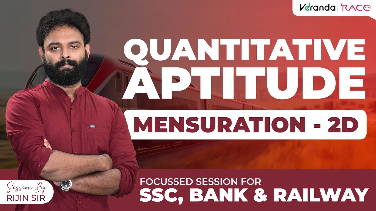 Mensuration - 2D | Quantitative Aptitude | Foundation Class | For SSC,BANK,Railway Exams | RijinSir