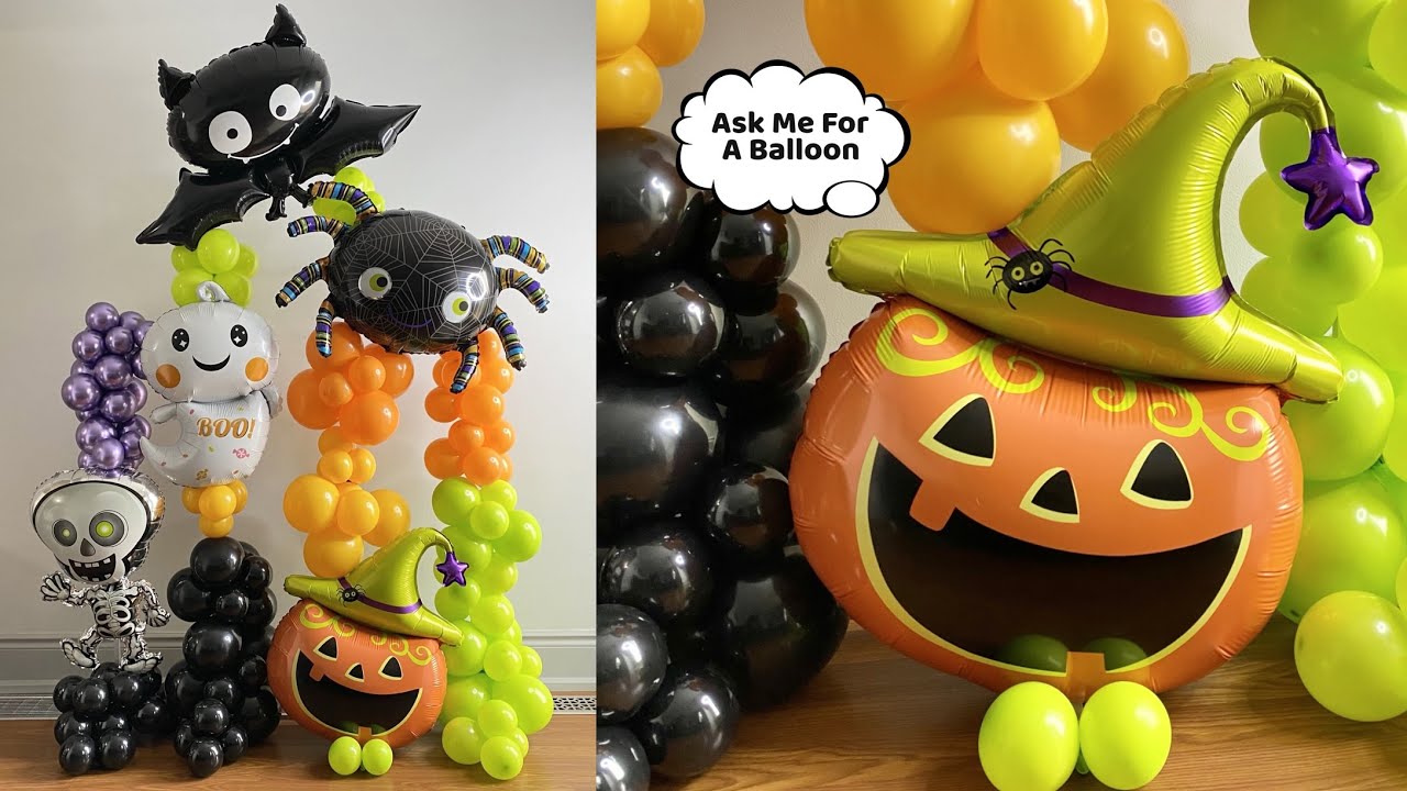 Halloween Balloon Decoration Tutorial