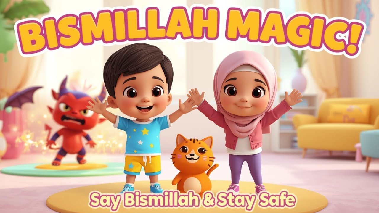 🌙 Bismillah Brings Blessings | Islamic Rhymes for Toddlers