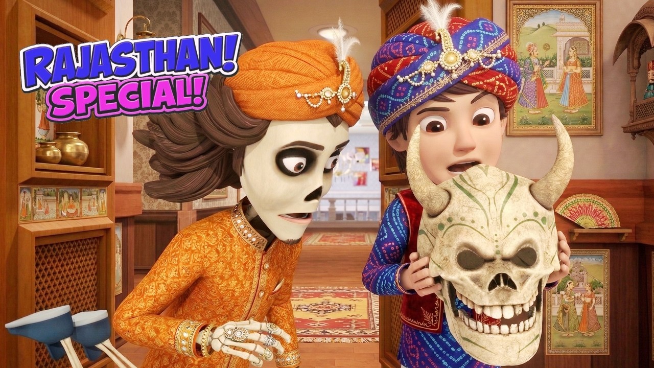 Bhootiya स्कल की प्रॉब्लम कैसे सॉल्व करेगा Pinaki 💀👻🔥 | Bhoot Bandhus Rajasthani Special
