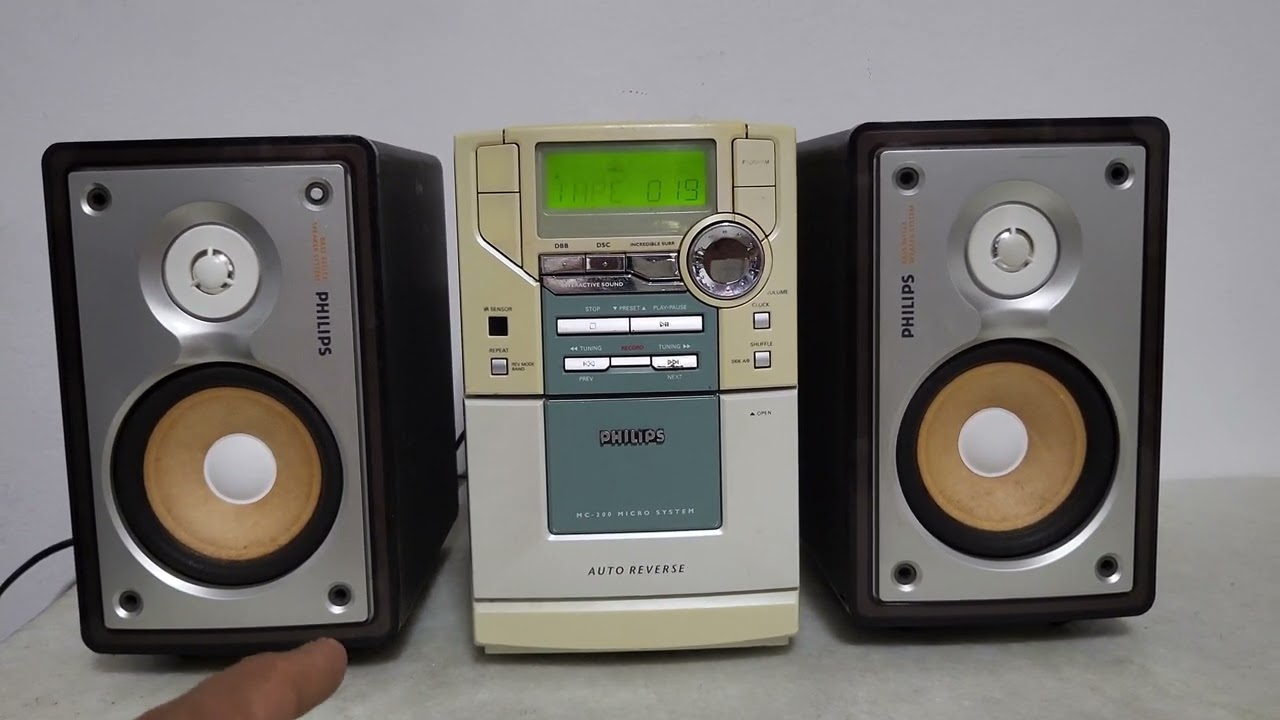 Aparelho Micro System 10w rms Philips Mc200 Dos Anos 2000