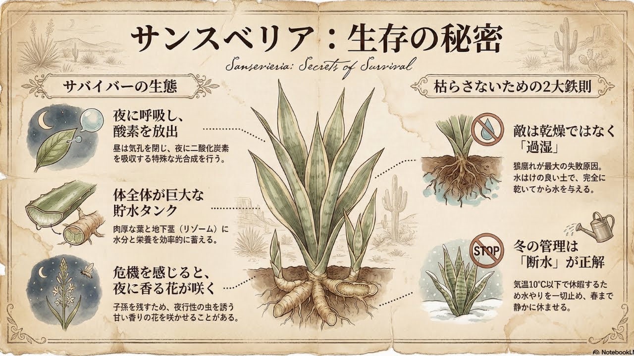 【最強の観葉植物】サンスベリアの世界を徹底解説