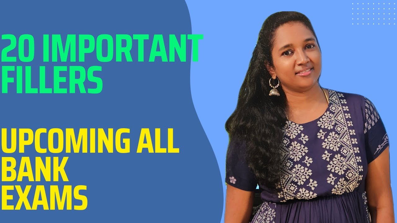 20 IMPORTANT FLLERS | DUMIL DUMIL | IBPS | SBI | REENA