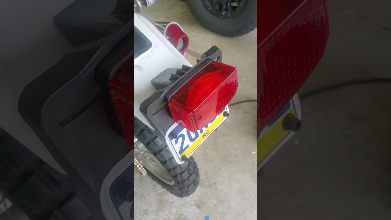 Honda XR650L Tail Light Modifiation.  Poor man's Baja Design tail tidy.
