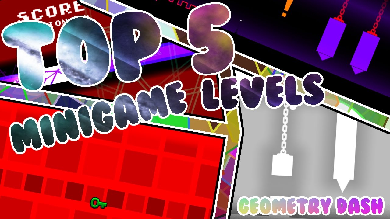 TOP 5 MINIGAME LEVELS IN GEOMETRY DASH! (My Opinion) Geometry Dash 2.0 Top 5