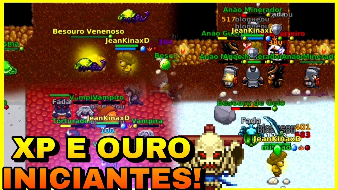 Hunts de Gold e XP para INICIANTES! Lugares Aonde você poder ir Level Baixo (Parte 1) -Kakele Online