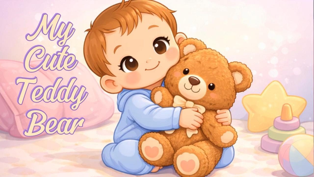 My Cute Teddy Bear 🧸 | Kids Music | Fun & Gentle Baby Song