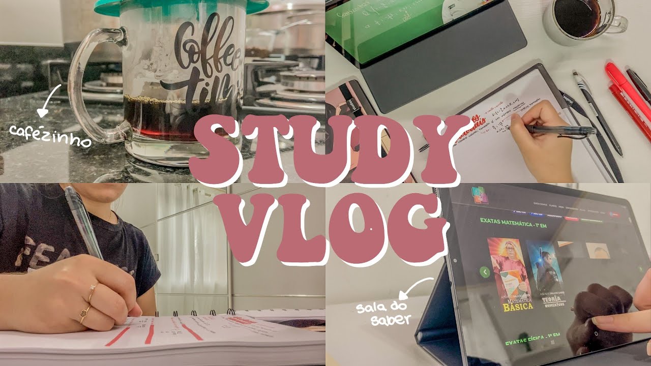 STUDY VLOG | Revisando matemática nas férias 📖✨