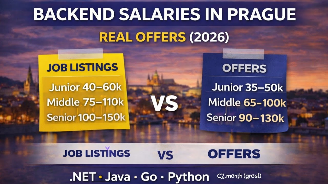 How Much Backend Developers Really Earn in Prague in 2026.NET, Java, Go, Python