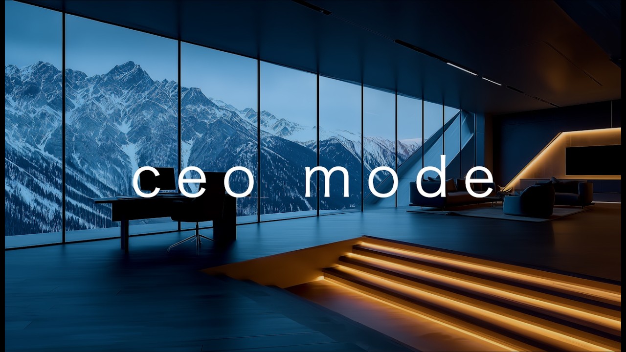 Deep Work Focus Music – CEO Mode Quiet Luxury Winter Mountain Office for Study & Coding