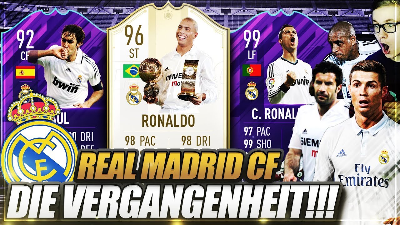 DIE VERGANGENHEIT von REAL MADRID!! 11 ICONS, CRISTIANO RONALDO, R9 😱😱 Fifa 19 Ultimate Team Legends