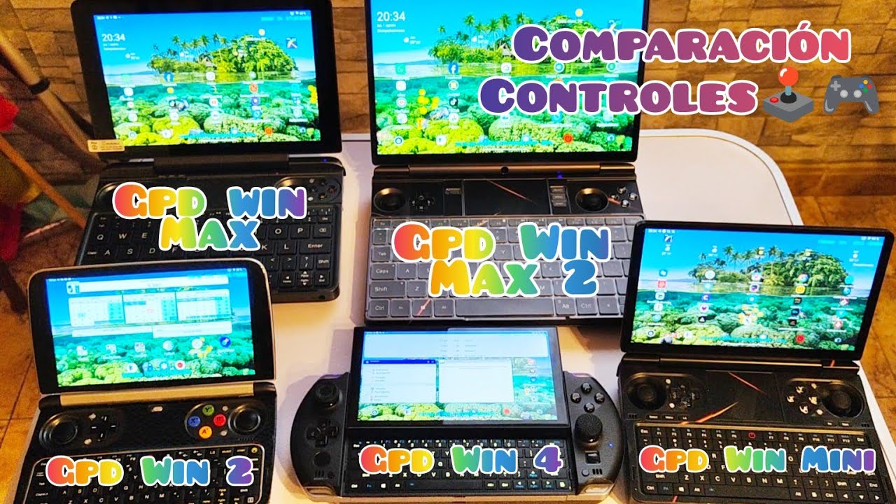 CONSOLAS CON WINDOWS Y ANDROID-CONTROLES-GPD WIN MAX 2-GPD WIN MAX-GPD WIN 4-GPD WIN 2-GPD WIN MINI🎮