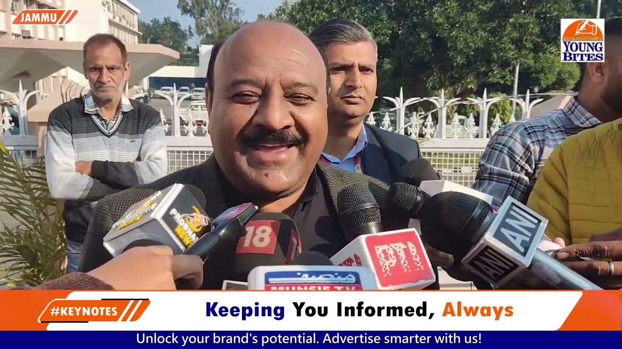 Deputy CM of Jammu and Kashmir Surinder Choudhary interacts with media post Assembly Session