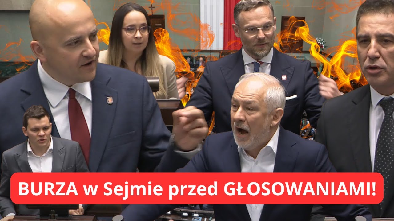 BURZA W SEJMIE PRZED GŁOSOWANIAMI!