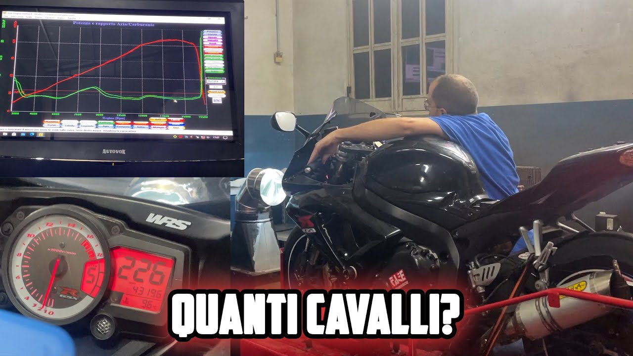 Quanti CAVALLI HA una SPORTIVA 600?! | TEST BANCO PROVA GSXR 600