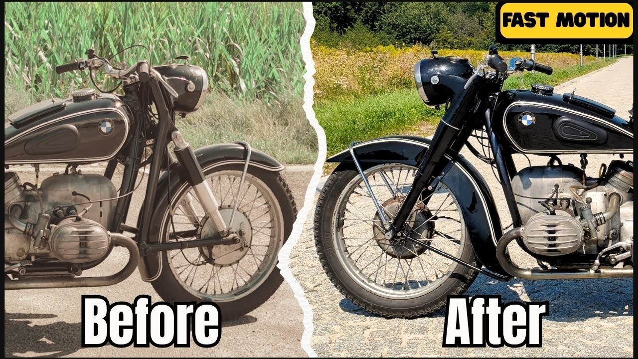 BMW R67/2 Restoration – Motorcycle Fork Rebuild (Fast Motion / Part 3)