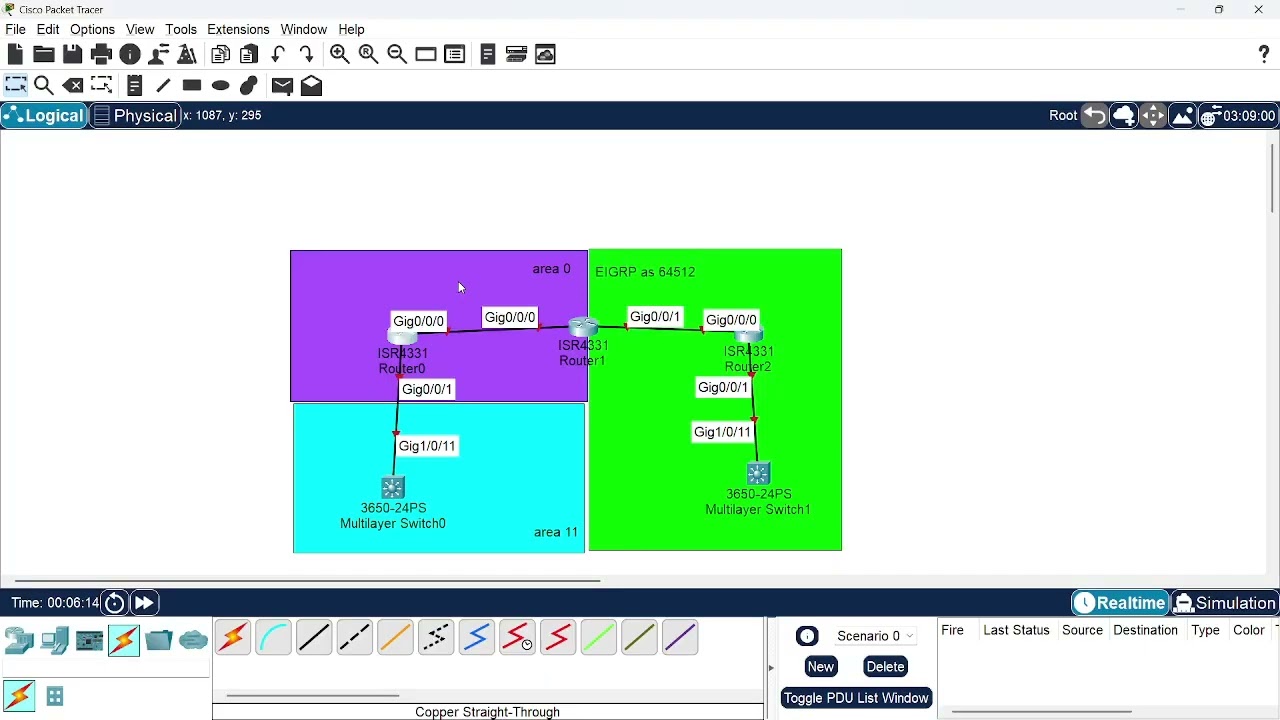 16.1.2 Lab - Configure Route Redistribution Between EIGRP and OSPF