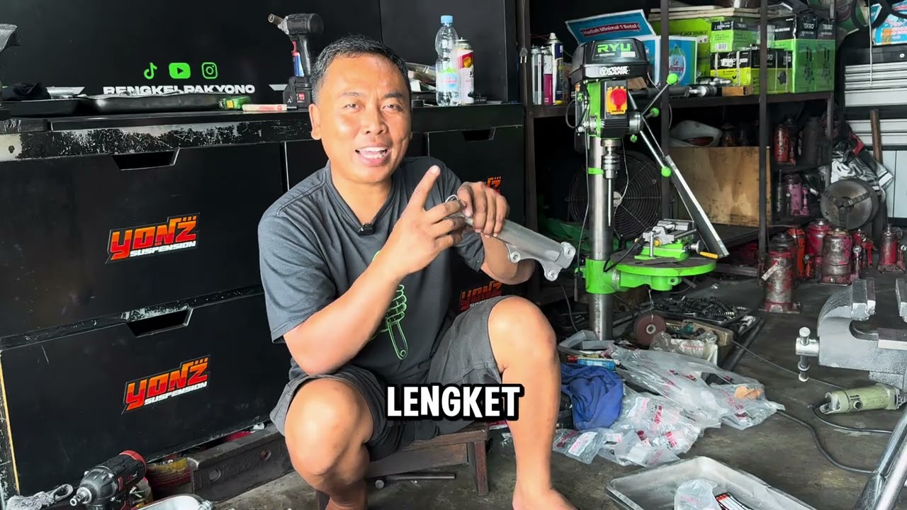 TUTORIAL RAKIT SHOCK DAN SETING OLI MIO 