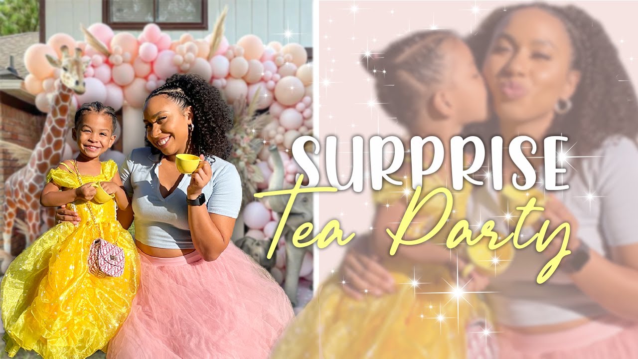 Surprising My Niece With Her FIRST Tea Party **ADORABLE REACTION** | Natalie Odell