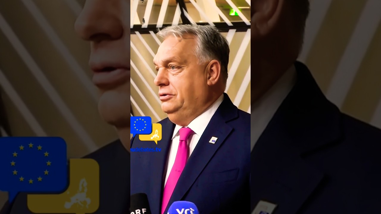 Viktor Orb&aacute;n auf dem EU-Gipfel:Die Beschlagnahmung russischen Geldes treibt Europa in den Krieg!#eu