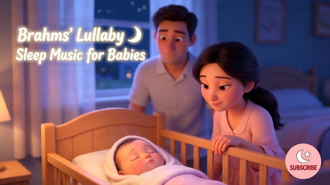 Brahms’ Lullaby  | Gentle Bedtime Song for Babies  | Deep Sleep Music🌹⭐#kidssongs #lullaby #kids