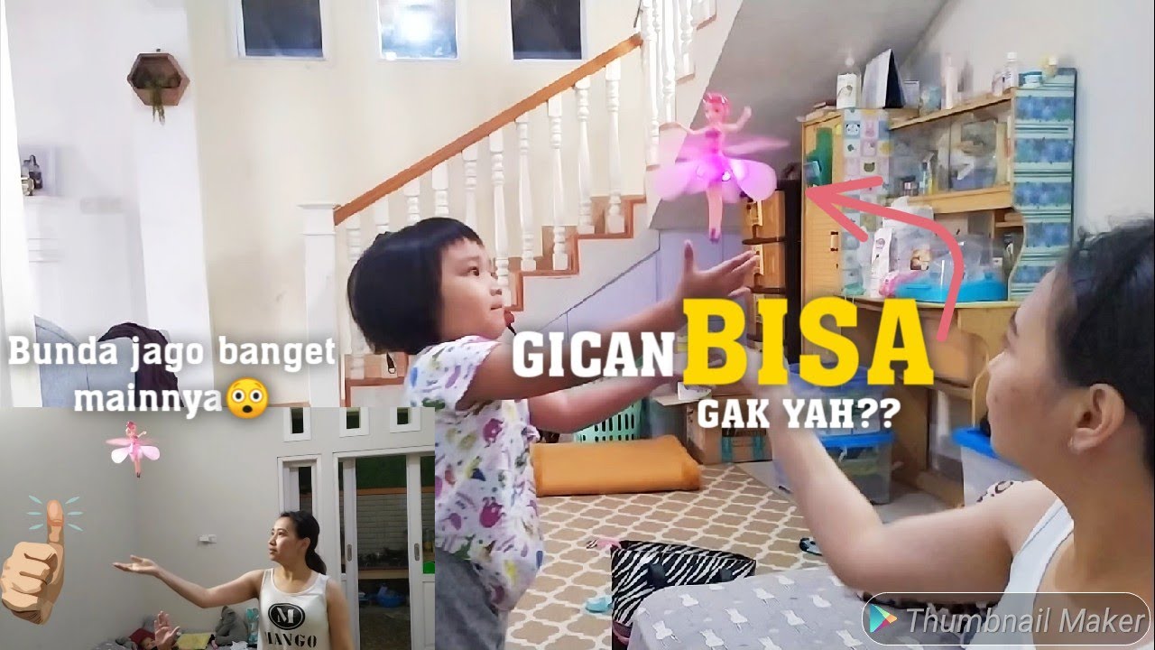 GICAN PLAYING MAGIC FLYING FAIRY PRINCESS PUTRI PERI BIDADARI TERBANG