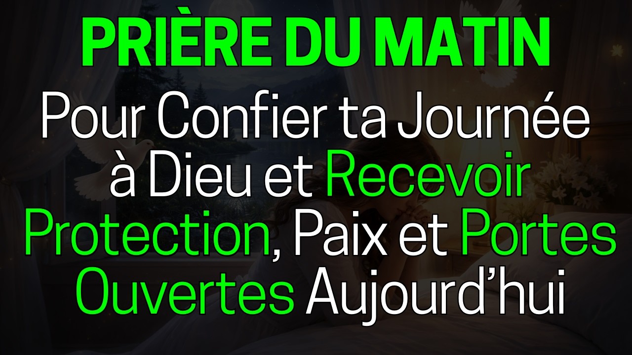 Prière du Matin pour Confier ta Journée à Dieu et Recevoir Protection, Paix et Portes Ouvertes