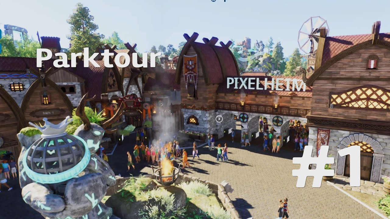Planet Coaster 2 Parktour Die erste Parktour in PC 2! Schöner Wikinger Park mit 3 Bahnen!