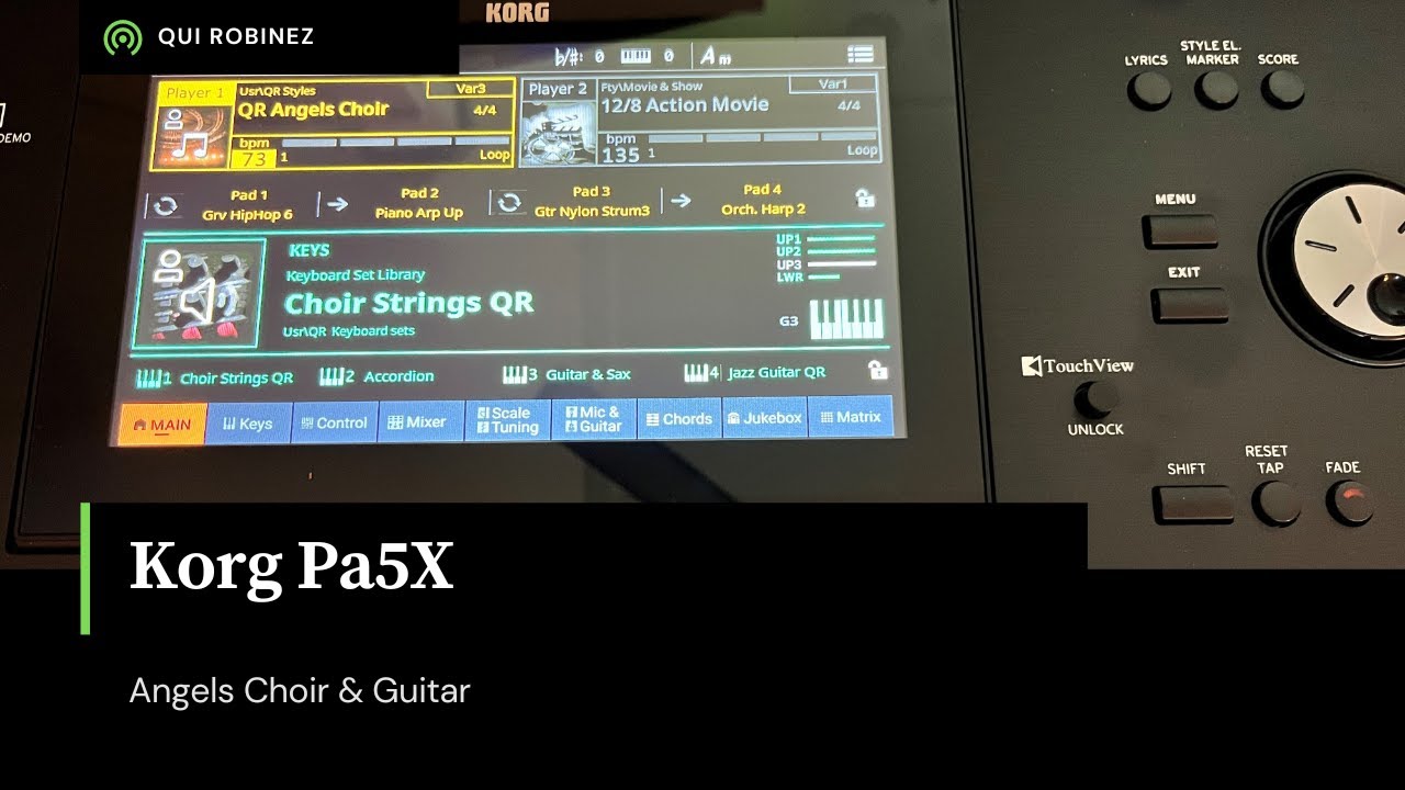 Korg Pa5x - Angels Choir & Guitar