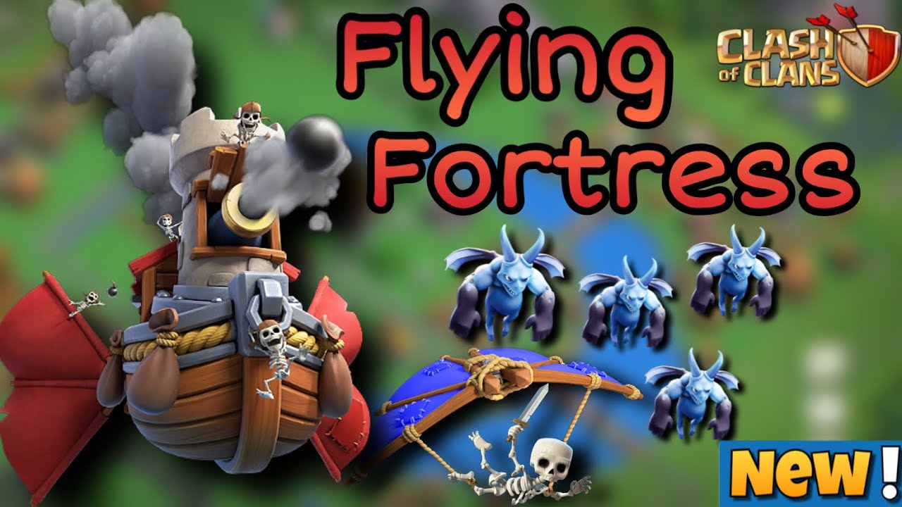 Raid capital attack strategy || Flying Fortress attack || raid attack strategy || clash of clans