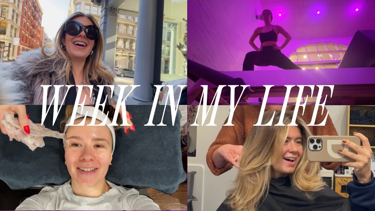 week in my life in NY: in my workout era 🏋️ getting layers 💇‍♀️ first chemical peel 🧖‍♀️