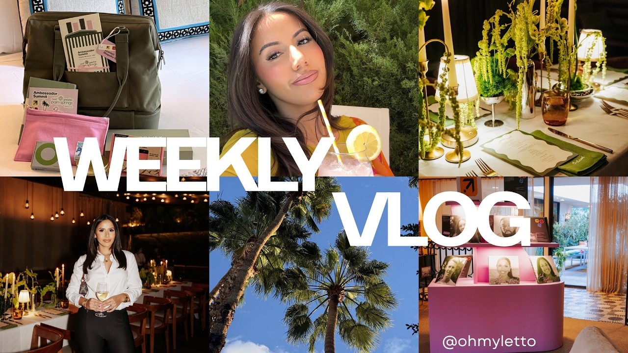 weekly vlog | influencer brand trip + Palm Springs  + meeting new ppl + MORE