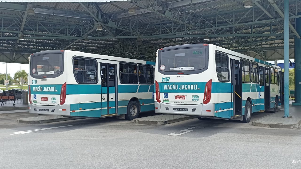 movimentação de ônibus em Jacareí