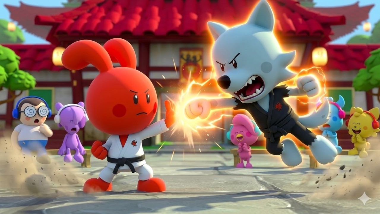 CUEIO VS LOBI: O GRANDE CAMPEONATO DE KARATÊ ! 🥋🥊 | Turma do Cueio