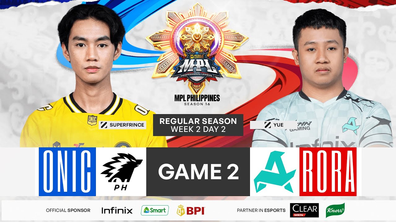 MPL PH S16 - W2D2 - ONIC VS RORA GAME 2